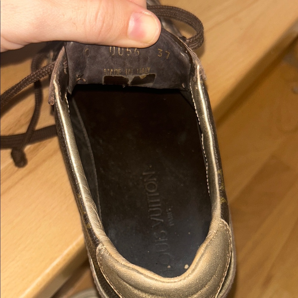 Louis Vuitton Brown Leather Sneakers - Picture 12 of 12